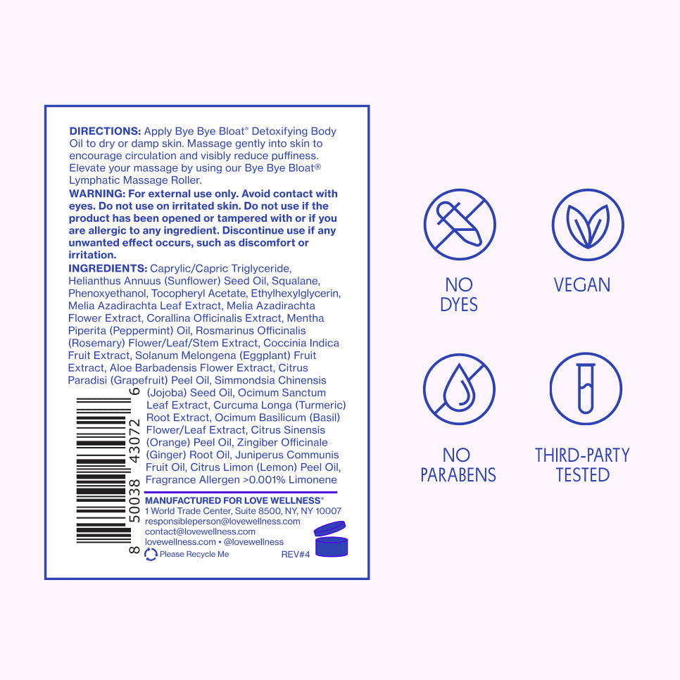 Bye Bye Bloat® Detoxifying Body Oil (BQE0)