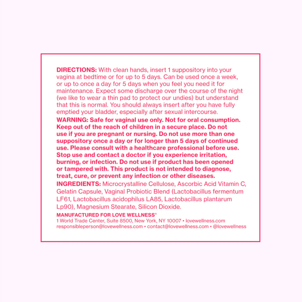 Flora Power® Vaginal Probiotic Suppositories (2WKO)
